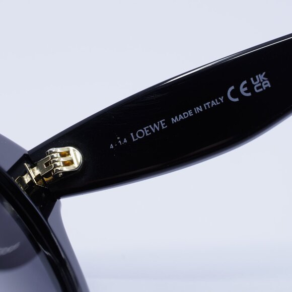 Loewe LW40126I 01A Sunglasses Black Round Frame, Grey Lenses - Picture 8 of 10